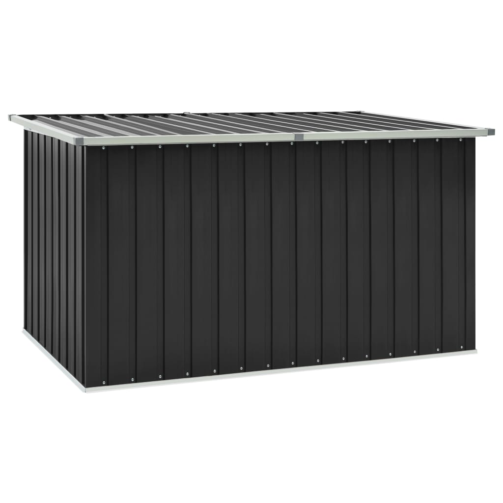 vidaXL Caja de almacenaje para jardín gris antracita 171x99x93 cm