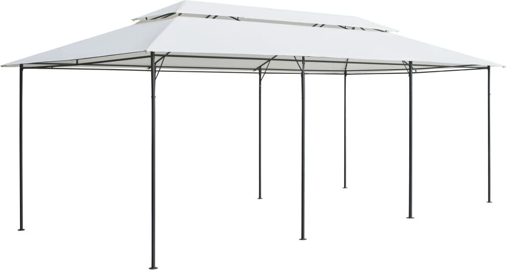 vidaXL Cenador 600x298x270 cm blanco 180g/m²