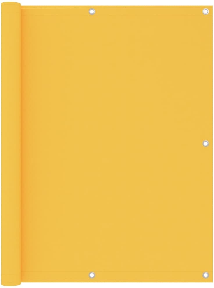 vidaXL Toldo para balcón tela oxford amarillo 120x500 cm