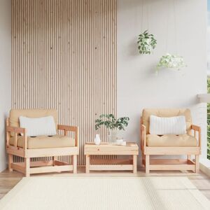 vidaXL Sillones de jardín 2 unidades madera maciza de pino