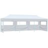 vidaXL Carpa de fiestas pop-up plegable con 5 paredes blanco 3x9 m