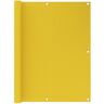 vidaXL Toldo para balcón HDPE amarillo 120x500 cm