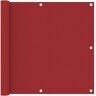 vidaXL Toldo para balcón tela oxford rojo 90x400 cm