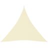 vidaXL Toldo de vela triangular tela Oxford color crema 4,5x4,5x4,5 m
