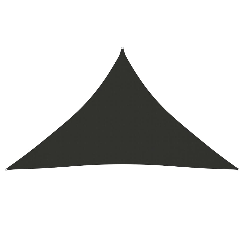 vidaXL Toldo de vela triangular de tela oxford antracita 3,5x3,5x4,9 m