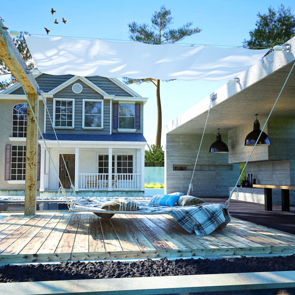 vidaXL Toldo para patio conjunto completo de tela Oxford 140x420 cm vidaXL Toldo para patio conjunto completo de tela Oxford 140x420 cm