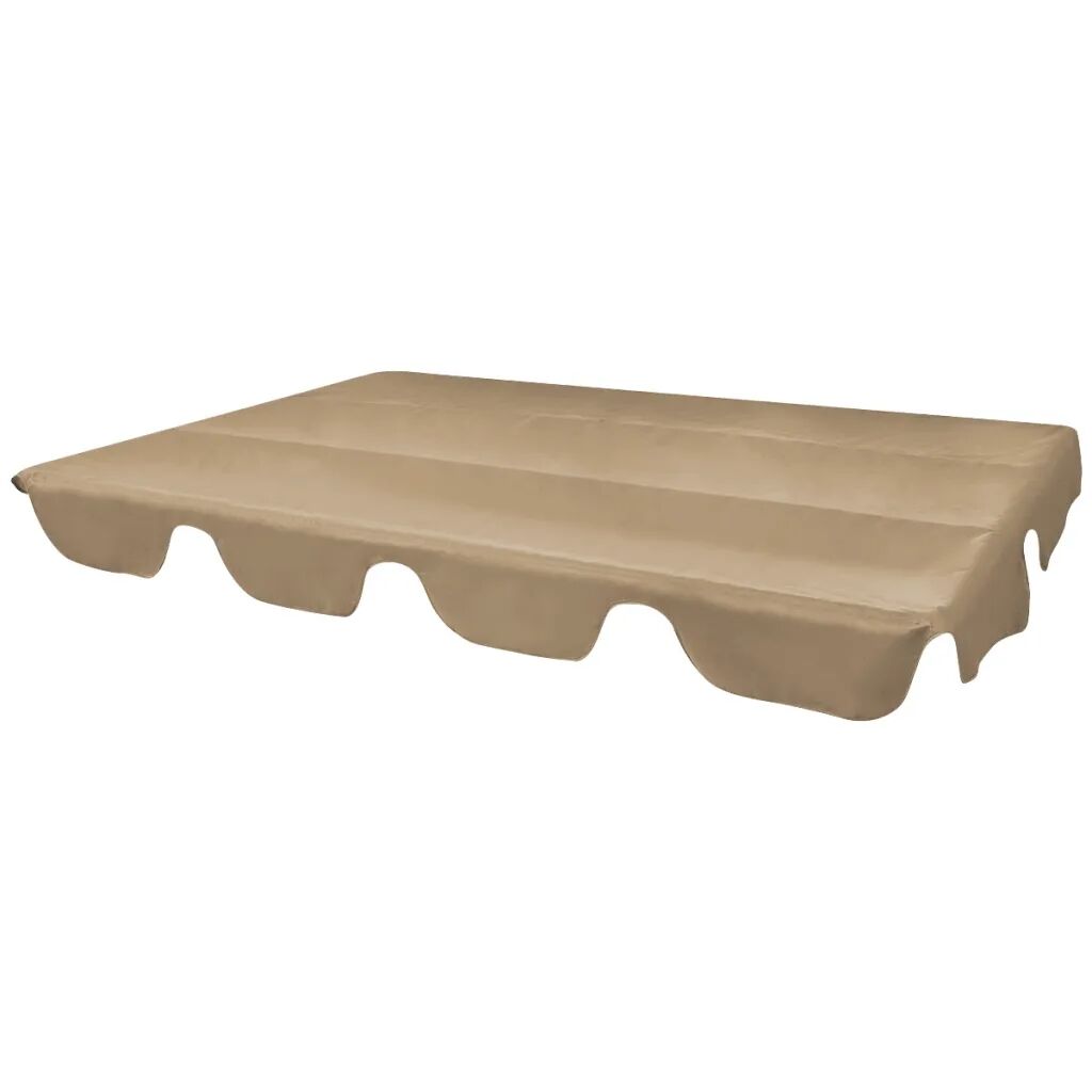 vidaXL Dosel de reemplazo para columpio de jardín taupe 226x186 cm