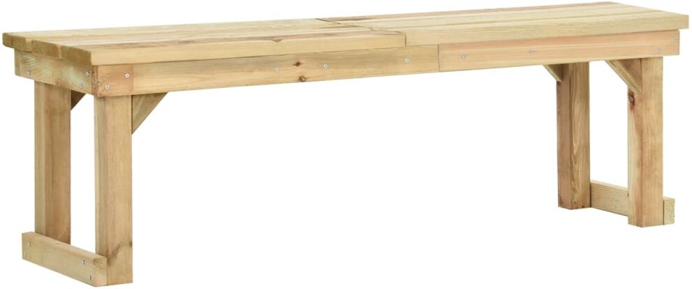 vidaXL Banco de jardín 140 cm madera pino impregnada vidaXL Banco de jardín 140 cm madera pino impregnada