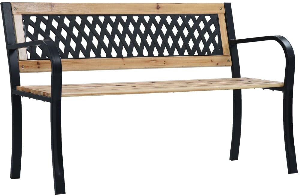 vidaXL Banco de jardín madera 120 cm vidaXL Banco de jardín madera 120 cm