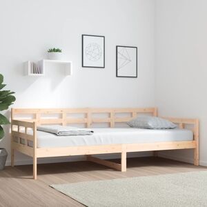 vidaXL Sofá cama madera maciza de pino 90x200 cm