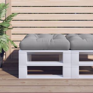 vidaXL Cojín para sofá de palets tela gris