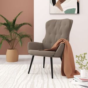 vidaXL Silla de relajación de terciopelo gris claro