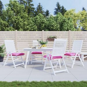 vidaXL Cojines de silla de jardín 4 uds tela Oxford rosa 50x50x7 cm
