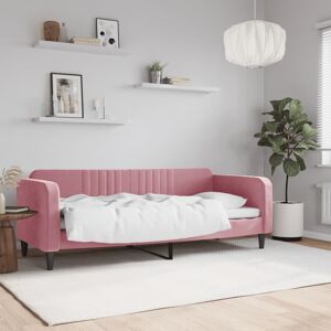 vidaXL Sofá cama terciopelo rosa 80x200 cm