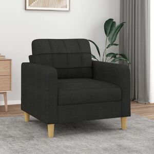 vidaXL Sillón de tela negro 60 cm