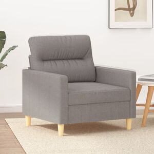 vidaXL Sillón de tela gris taupé 60 cm