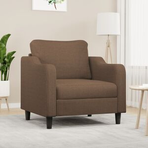 vidaXL Sillón de tela marrón 60 cm