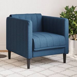 vidaXL Sillón de tela azul