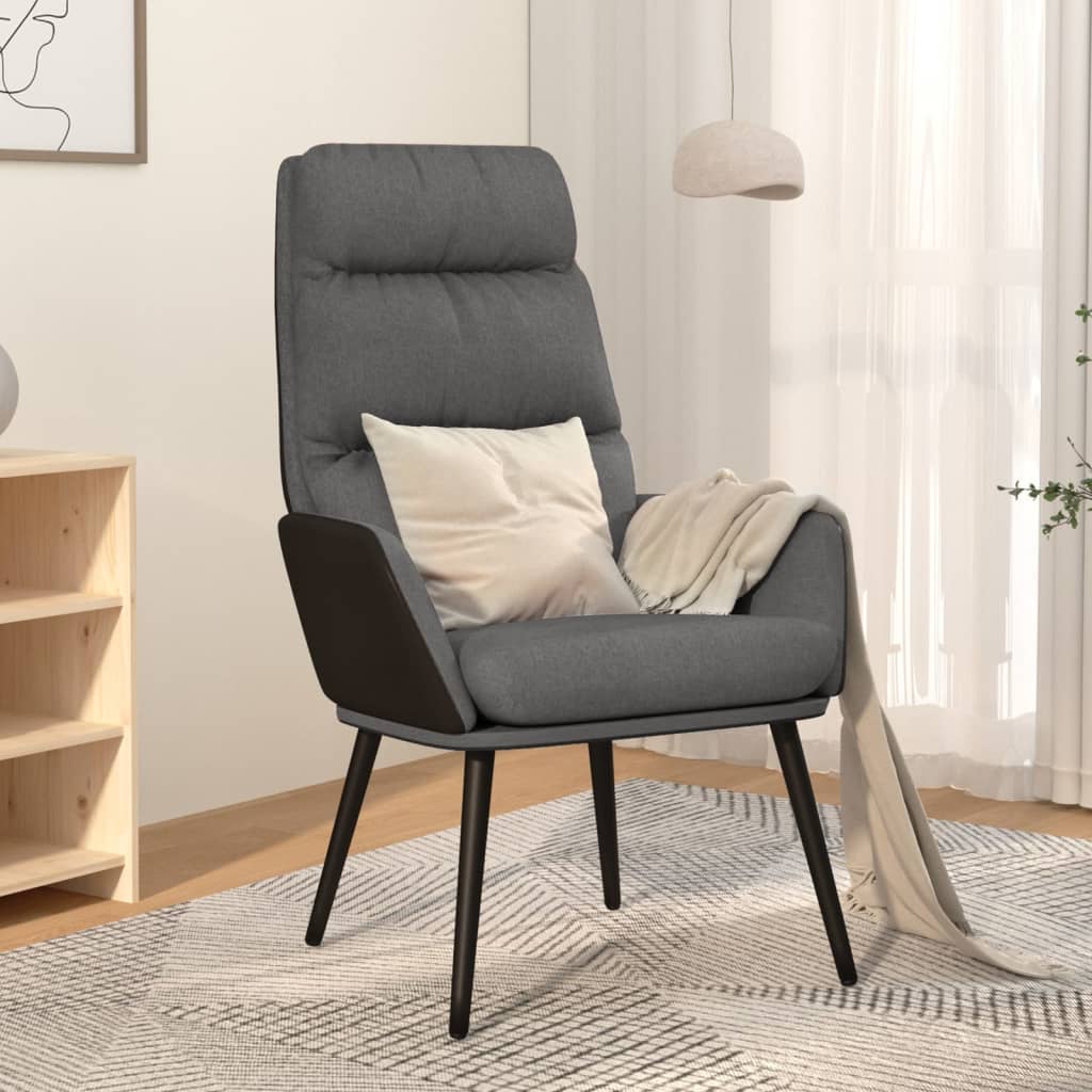 vidaXL Sillón de relax de tela gris claro