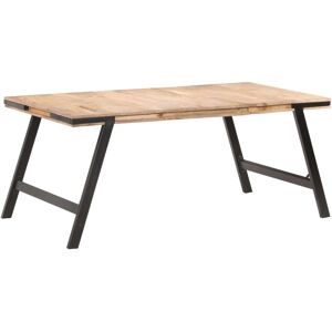 vidaXL Mesa de comedor de madera maciza de mango 180x90x76 cm