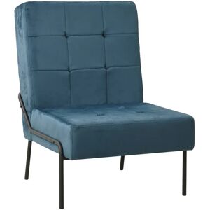 vidaXL Silla de relajación de terciopelo azul 65x79x87 cm