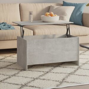 vidaXL Mesa de centro contrachapada gris hormigón 102x55,5x52,5 cm