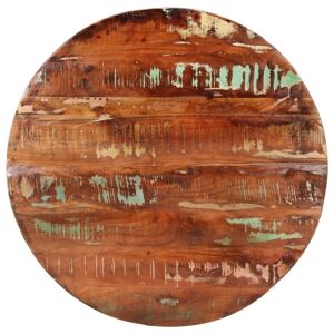 vidaXL Tablero de mesa redondo madera maciza reciclada Ø 80x2,5 cm