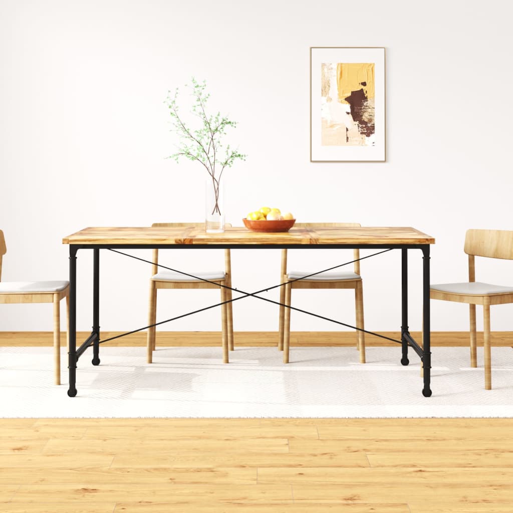 vidaXL Mesa de comedor de madera maciza de mango 180 cm