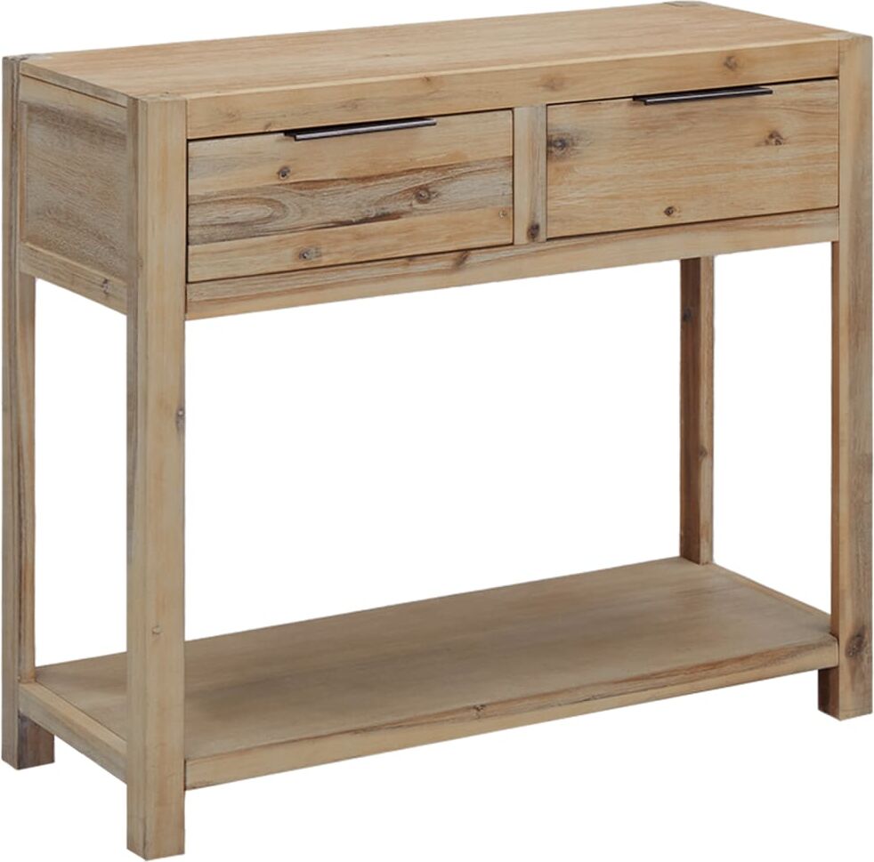 vidaXL Mesa consola de madera maciza de acacia 82x33x73 cm