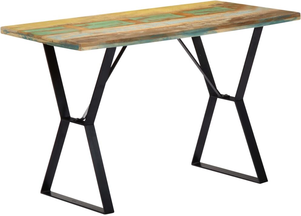 vidaXL Mesa de comedor madera maciza reciclada 120x60x76 cm