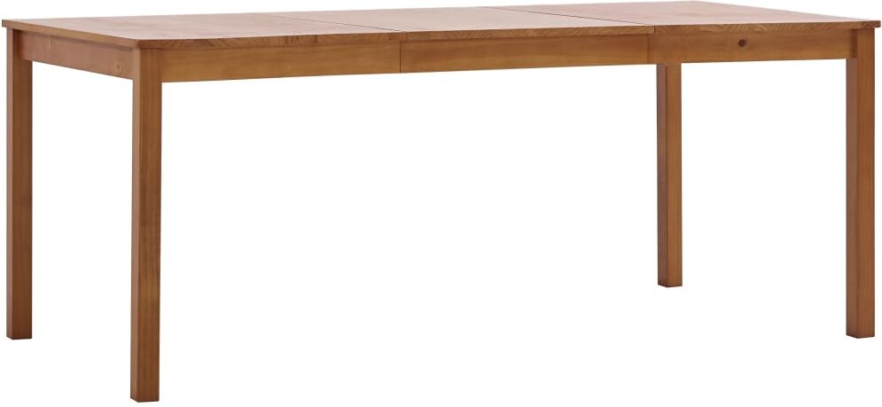 vidaXL Mesa de comedor de madera de pino marrón miel 180x90x73 cm