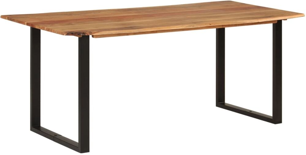 vidaXL Mesa de comedor de madera maciza de acacia 180x90x76 cm