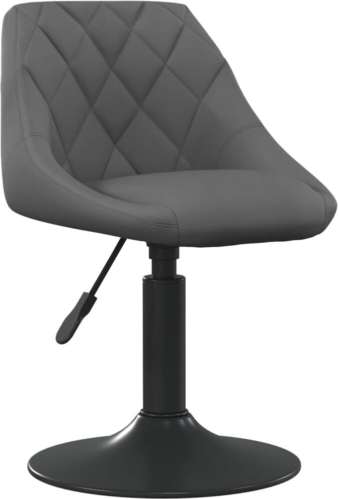 vidaXL Silla de comedor de terciopelo gris oscuro