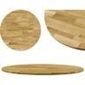 vidaXL Superficie de mesa redonda madera maciza de roble 23 mm 700 mm