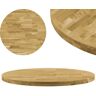 vidaXL Superficie de mesa redonda madera maciza de roble 44 mm 700 mm