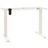 vidaXL Estructura de escritorio motorizada altura ajustable blanca