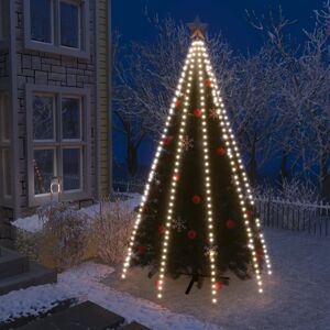 vidaXL Red de luces de árbol de Navidad 400 LEDs blanco frío 400 cm