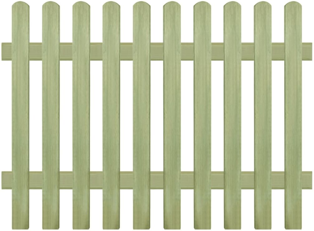 vidaXL Valla de madera de pino impregnada 170x120 cm 6/9 cm vidaXL Valla de madera de pino impregnada 170x120 cm 6/9 cm