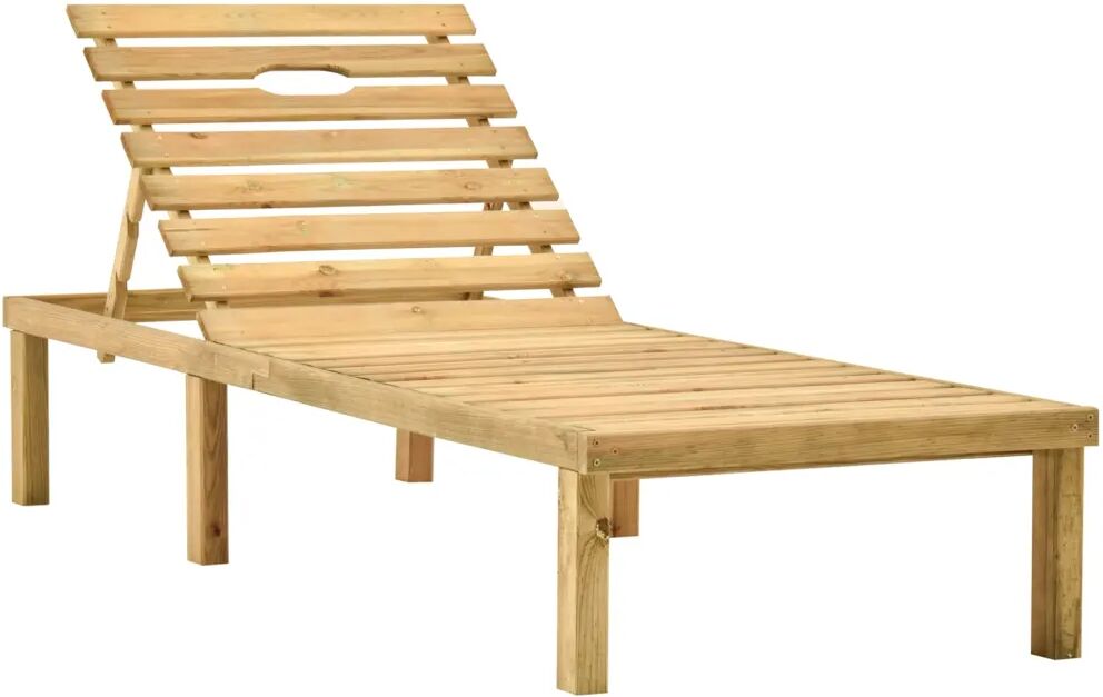 vidaXL Tumbona de madera de pino impregnada vidaXL Tumbona de madera de pino impregnada
