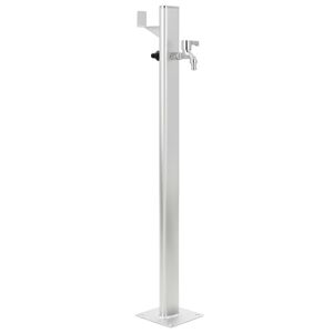 vidaXL Columna de agua para jardín aluminio 95 cm