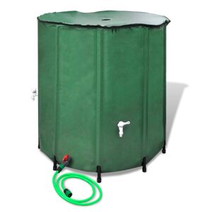 vidaXL Tanque de agua de lluvia plegable 500 L