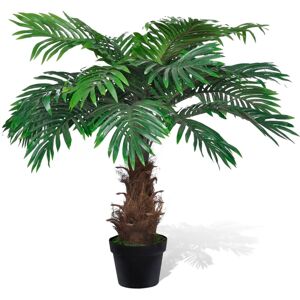 vidaXL Árbol palmera artificial Cycus con macetero 80 cm