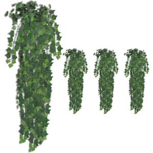 vidaXL Plantas artificiales de hiedra 4 unidades verde 90 cm