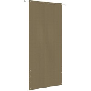 vidaXL Toldo pantalla para balcón de tela oxford gris taupe 120x240 cm