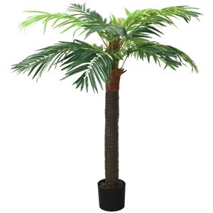 vidaXL Palmera fénix artificial con macetero 190 cm verde