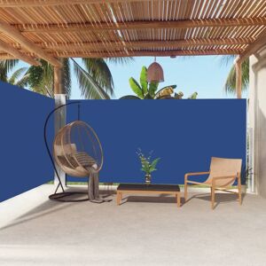 vidaXL Toldo lateral retráctil azul 180x600 cm