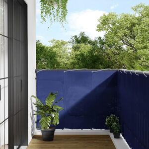 vidaXL Pantalla de balcón 100% poliéster Oxford azul 120x700 cm
