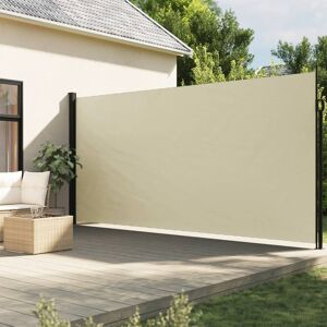 vidaXL Toldo lateral retráctil crema 220x600 cm