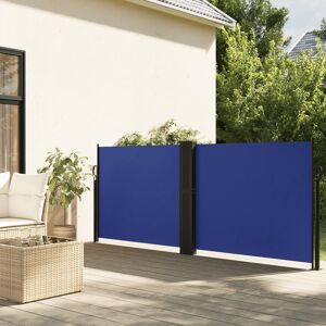 vidaXL Toldo lateral retráctil azul 120x600 cm