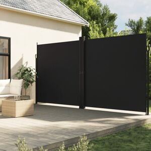 vidaXL Toldo lateral retráctil negro 200x600 cm